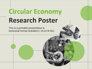 Cartaz de pesquisa sobre economia circular