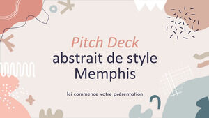 Pitch Deck în stil abstract Memphis