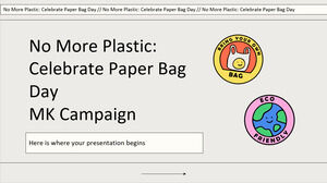 No More Plastic: 紙袋の日を祝おう - MK キャンペーン