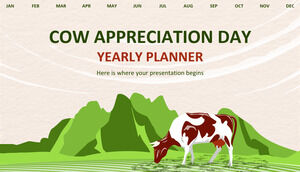 Planejador anual do Dia de Apreciação da Vaca
