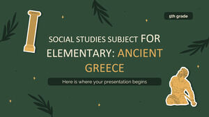 Przedmiot nauk społecznych dla szkoły podstawowej – klasa 5: starożytna Grecja