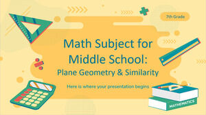 Matéria de Matemática do Ensino Médio - 7ª Série: Geometria Plana e Semelhança