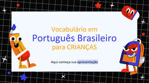 المفردات البرتغالية البرازيلية لمرحلة ما قبل الروضة