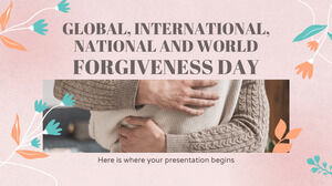 Ziua mondială, internațională, națională și mondială a iertării