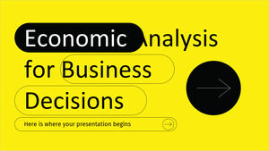 Analyse économique pour les décisions d'affaires