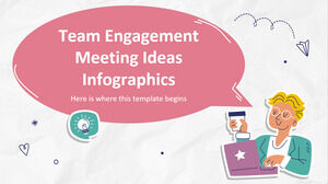 Infographie des idées de réunion d'engagement d'équipe