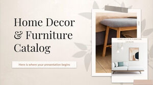 Home Decor & Furniture Catalog