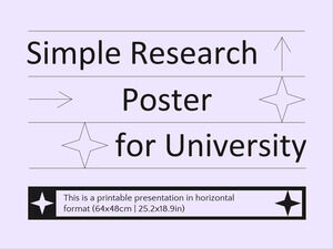 簡單的大學研究海報