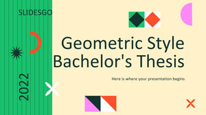 Geometric Style Bachelor's Thesis