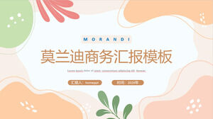 Morandi Color Matching Business Report تنزيل قالب PPT