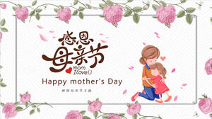Znakomity, ciepły i wdzięczny szablon PPT na Dzień Matki do pobrania