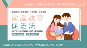 Unduh template PPT untuk Hukum Promosi Pendidikan Keluarga