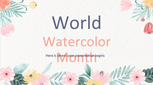 الشهر العالمي للألوان المائية