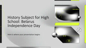 Предмет истории для старшей школы: День независимости Беларуси