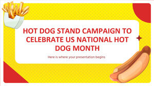 Campaña de puestos de perritos calientes para celebrar el Mes Nacional de los perritos calientes de EE. UU.