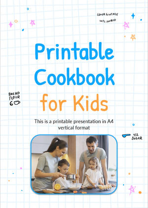 Książka kucharska dla dzieci do druku