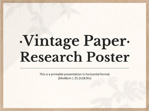 Vintage papierowy plakat badawczy