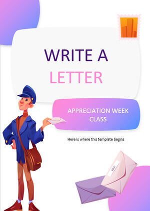 Write a Letter Appreciation Week Class