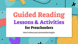 Lecciones y actividades de lectura guiadas para niños en edad preescolar