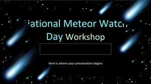 Workshop do Dia Nacional de Observação de Meteoros