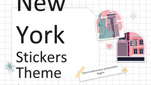 New Yorker Aufkleber-Theme für soziale Medien