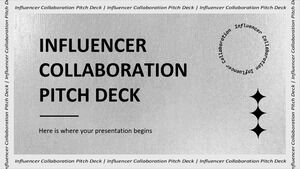 Pitch Deck de collaboration d'influenceurs
