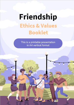 Friendship Ethics & Values Booklet