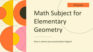 Matematică pentru elementar - clasa a IV-a: Geometrie