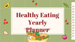 Годовой план здорового питания