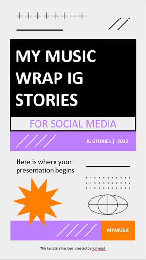 My Music Wrap IG Stories dla mediów społecznościowych