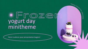 National Frozen Yogurt Day Minitheme