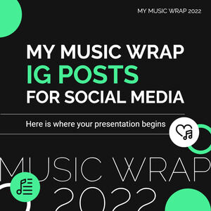 My Music Wrap Post IG per i social media
