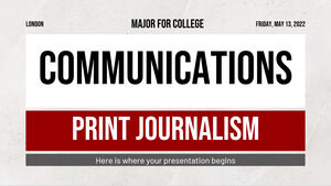 Comunicazione principale per il college: giornalismo cartaceo