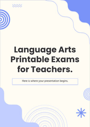 امتحانات فنون اللغة للطباعة للمعلمين