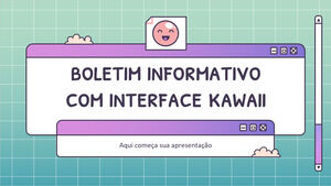 Newsletter dell'interfaccia Kawaii