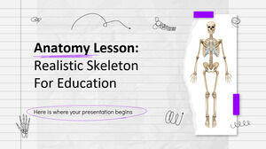解剖課：用於教育的現實骨骼
