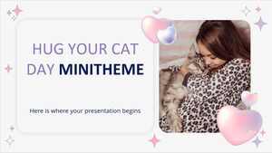 Minithema „Umarme deine Katze“ zum Tag