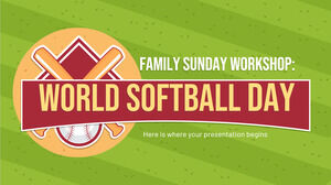 Family Sunday Workshop: World Softball Day