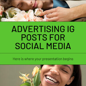 ソーシャルメディア向けのIG投稿の広告