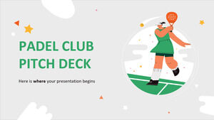 Pitch Deck Club de Padel