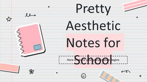 Pretty Aesthetic Notes for School