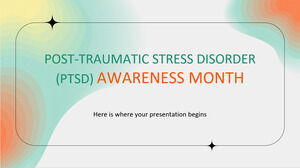 Monat der Sensibilisierung für Posttraumatische Belastungsstörungen (PTBS).