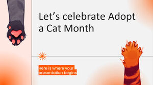Festeggiamo il mese dell'adozione di un gatto