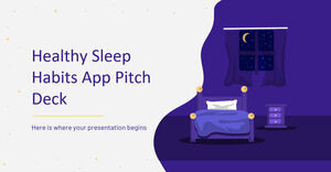 Presentazione dell'app Abitudini di sonno sane