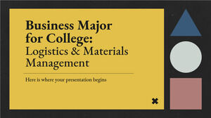 Specializare în afaceri pentru facultate: Logistică și management al materialelor