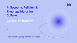 Especialización en Filosofía, Religión y Teología para la Universidad: Filosofía General