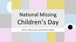 Dia Nacional das Crianças Desaparecidas