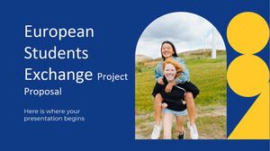 Proposition de projet d'échange d'étudiants européens