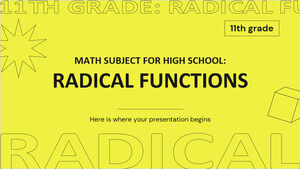 Materia de Matemáticas para la Escuela Secundaria - Grado 11: Funciones Radicales