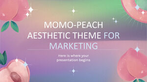 Ästhetisches Momo-Peach-Thema für das Marketing